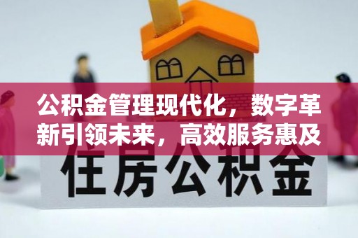 南长公积金管理现代化，数字革新引领未来，高效服务惠及民生