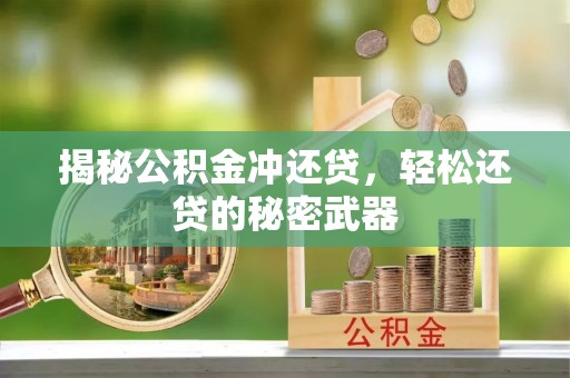 南长揭秘公积金冲还贷，轻松还贷的秘密武器