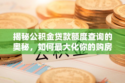 南长揭秘公积金贷款额度查询的奥秘，如何最大化你的购房资金