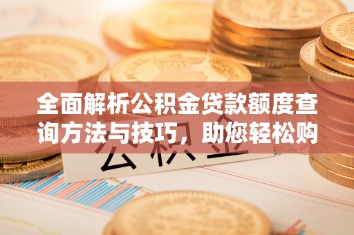南长全面解析公积金贷款额度查询方法与技巧，助您轻松购房