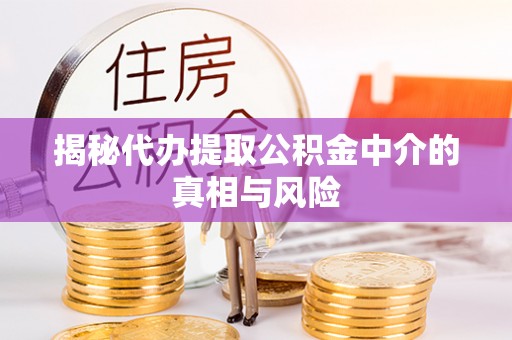 南长揭秘代办提取公积金中介的真相与风险