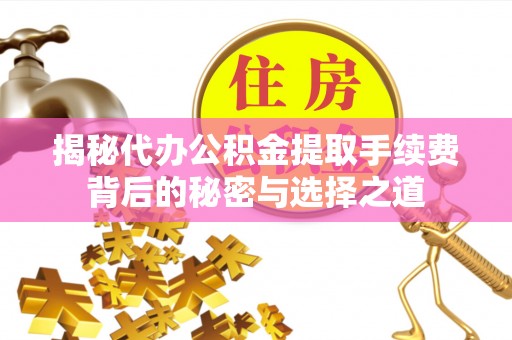 南长揭秘代办公积金提取手续费背后的秘密与选择之道