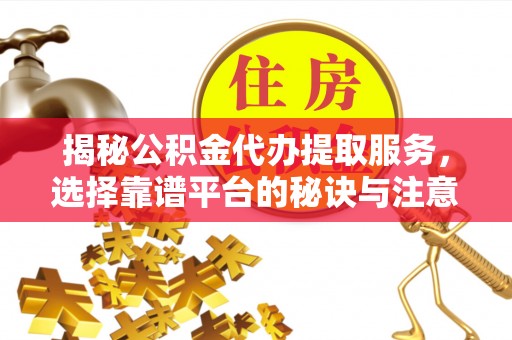 南长揭秘公积金代办提取服务，选择靠谱平台的秘诀与注意事项