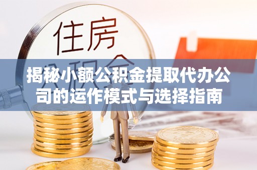 南长揭秘小额公积金提取代办公司的运作模式与选择指南
