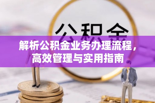 南长解析公积金业务办理流程，高效管理与实用指南