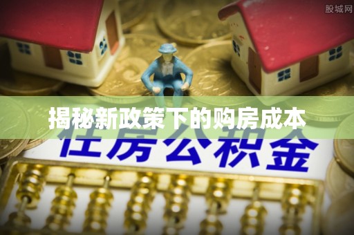 南长揭秘新政策下的购房成本