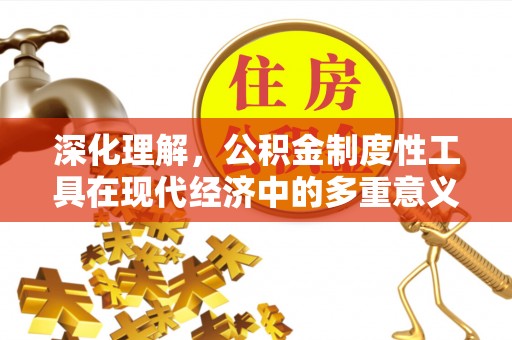 南长深化理解，公积金制度性工具在现代经济中的多重意义