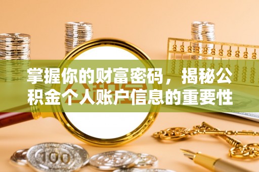 南长掌握你的财富密码，揭秘公积金个人账户信息的重要性