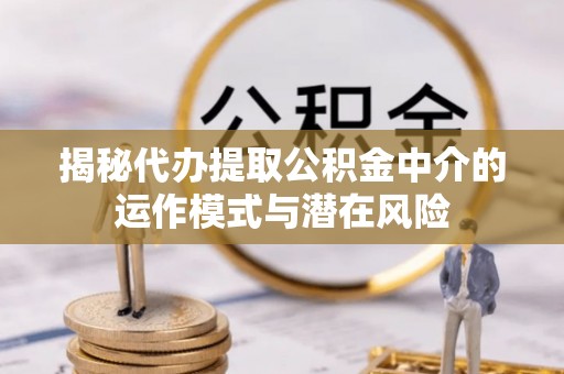 南长揭秘代办提取公积金中介的运作模式与潜在风险