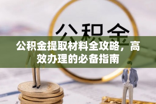 南长公积金提取材料全攻略，高效办理的必备指南