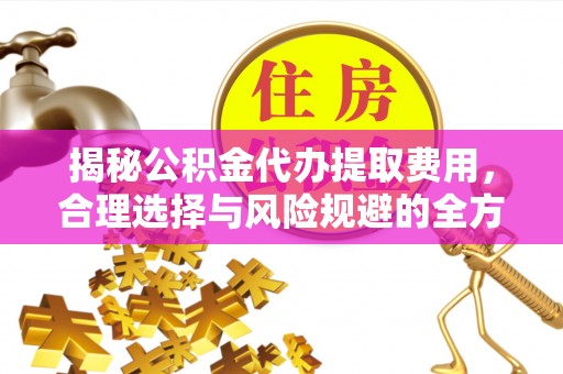 南长揭秘公积金代办提取费用，合理选择与风险规避的全方位解析
