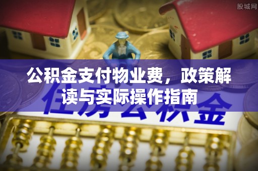 南长公积金支付物业费，政策解读与实际操作指南