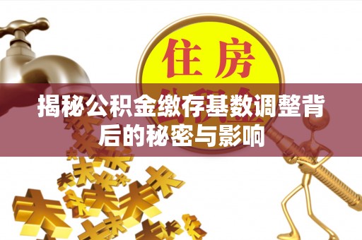 南长揭秘公积金缴存基数调整背后的秘密与影响
