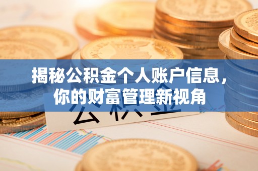 南长揭秘公积金个人账户信息，你的财富管理新视角