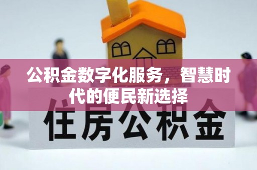 南长公积金数字化服务，智慧时代的便民新选择