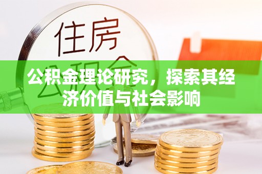 南长公积金理论研究，探索其经济价值与社会影响