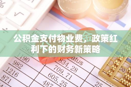 南长公积金支付物业费，政策红利下的财务新策略