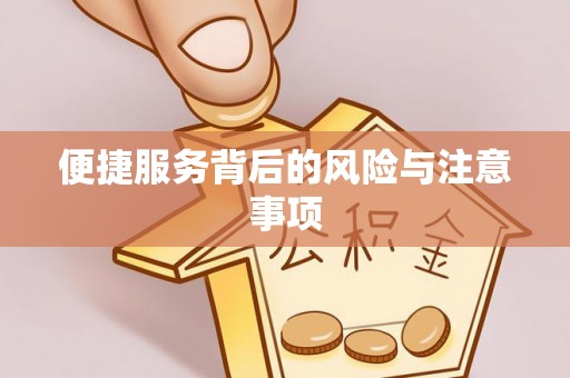 南长便捷服务背后的风险与注意事项